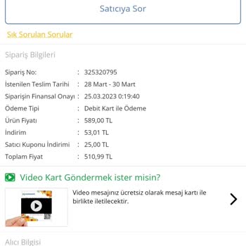 DSM Teknoloji Ürün Gönderimi Sağlamamak