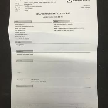 Electrolux El Süpürgesi Arızası