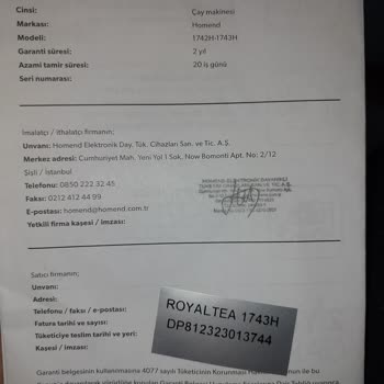 Homend Seri Numarası Bulunamadı Diyor.