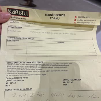 Kargılı Mobilya Kalitesiz Koltuk Takımı