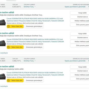 Amazon Eksik Gönderilen Sipariş