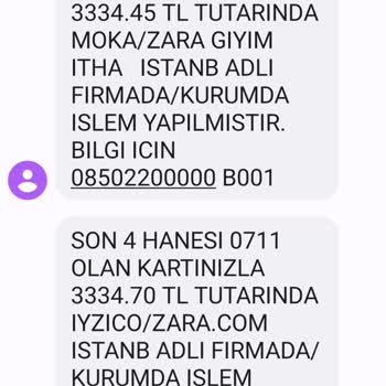 Zara Güvensiz Online Alışveriş