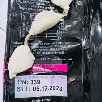 File Market Dondurulmuş Mantıdan İp Çıkması