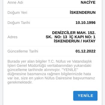 Nüfus ve Vatandaşlık İşleri İkametgah Adresim Deprem Bölgesi Dışında Ve Depremzede Sayılmıyorum