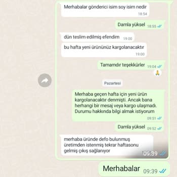 Limoya Firması- 2 Haftadır Elime Ulaşamayan Değişim Ürünü