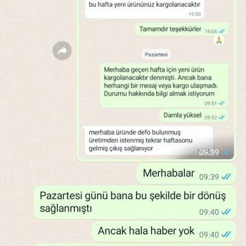 Limoya Firması- 2 Haftadır Elime Ulaşamayan Değişim Ürünü