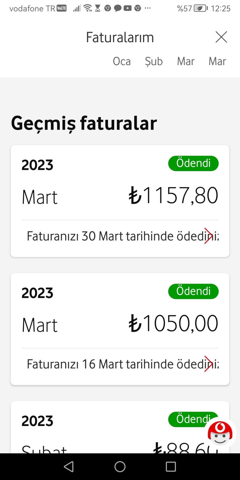 vodafone yurt dışı pasaport hizmetini İki kere faturalama hatası