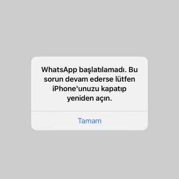 iPhone 11 WhatsApp Sorunu