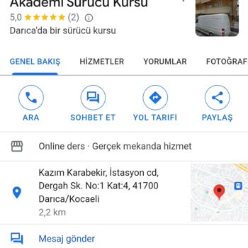 Akademi Sürücü Kursu (Darıca) Şikayetçiyim, Aracıma Çarptı Kaçtı