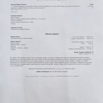 Amazon Yanlış Fatura Kesti Ürünlerim Gümrükte Kaldı