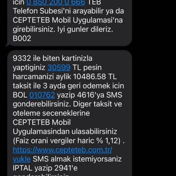 TEB Kartımdan Apple Store İstanbul 30.599 TL  İzinsiz Çekim Yapıldı