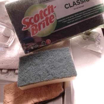 Scotch Brite Bulaşık Süngeri Sadece Bir Bulaşık Ta Deforme Oluyor.