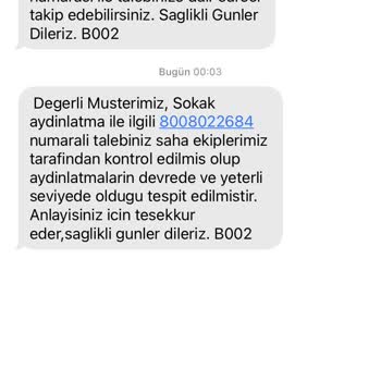 Aydem Perakende Sokak Lambaları Çalışmıyor