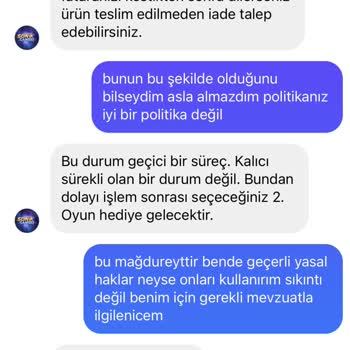 Sonik Gamers Sonic Gamers Tutarsız Satış Politikası