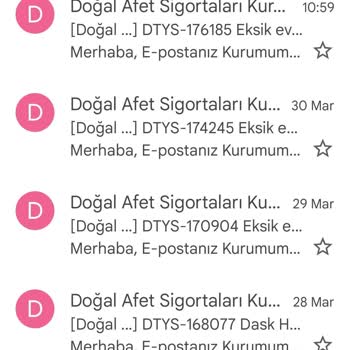 DASK İhbar Dosyası DASK Kurumu Tarafından Hiç Takip Edilmemesi