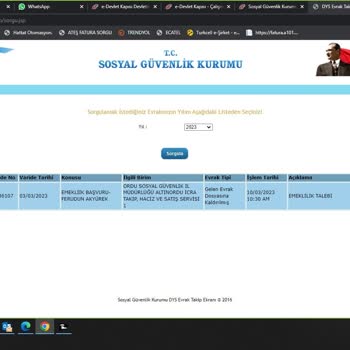 SGK EYT Başvuru Sonucu