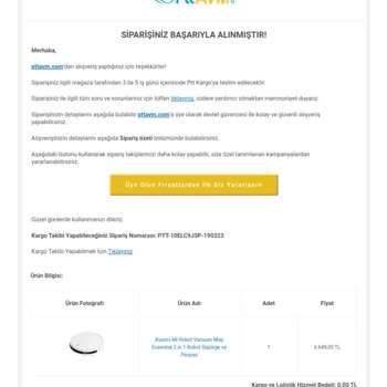PttAVM Orijinal Ambalajı Açılmış, Kullanılmış Ürün Gönderimi.