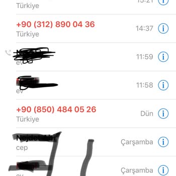 0312 890 04 36 Değişik Telefonlardan Rahatsız Etme