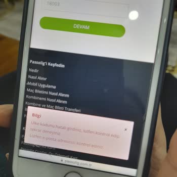 Passolig Başvuru Ülke Kodu Hatası