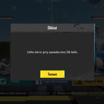 PUBG (Pubgmobile.com) Hesabıma Giriş Yapamıyorum