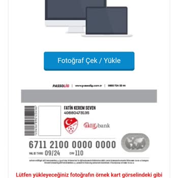 Passolig Kart Başvurusu Fotoğraf Yükleme Sorunu