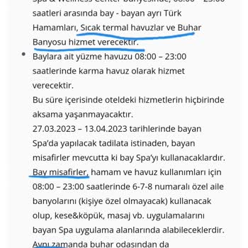 Oruçoğlu Thermal Resort Oruçoğlu Afyon Termal Otel, Tadilat Sebebiyle Rahatsızlık Verildi