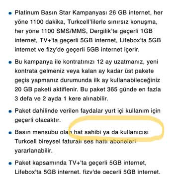 Turkcell Tarife Talep Değişikliği