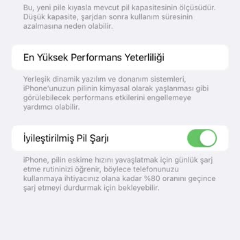 iPhone Pil Sağlığının Hızlıca Düşmesi