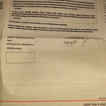 D-Smart D Smart TV İptal İşlemi Yapmıyor