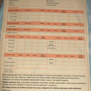 D-Smart D Smart TV İptal İşlemi Yapmıyor