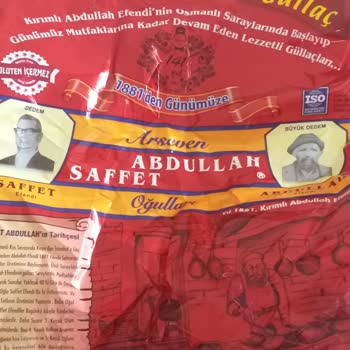 Saffet Abdullah Güllaçları Markasına Ait Güllaçtan Saç Çıkması