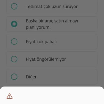 Togg Trumore Geri Ödeme Alamıyorum