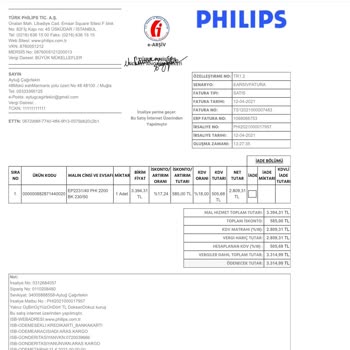 Philips Ev Aletleri Philips Yetkili Servis Sorumsuzluğu