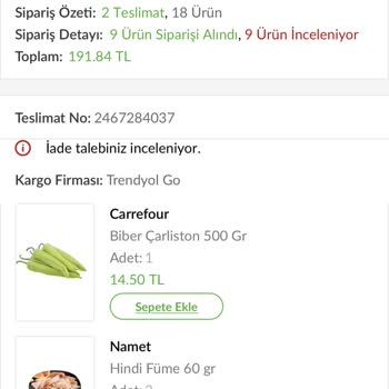 Carrefour SA Kurye Mağduriyeti Yazıklar Olsun!