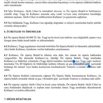 Togg Trumore Para İadesi Yapmıyor