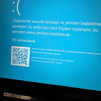 Monster Mavi Ekran Hatası