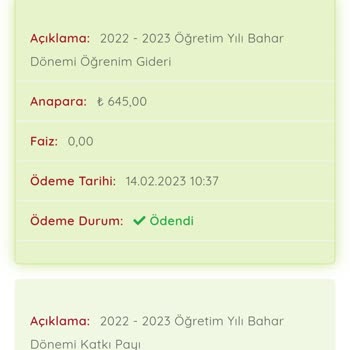 Yükseköğretim Kurulu (YÖK) AÖF Deprem Bölgesi Para İadesi