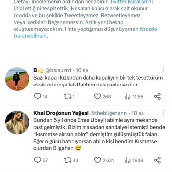 Twitter Hesabım İstek Ve Mesaj Atıyorum Diye Kalıcı Olarak Askıya Alındı