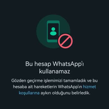 WhatsApp'tan Ban Yemek