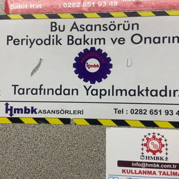 And Belgelendirme ve Hmbk Asansörlerinden Şikayetçiyim