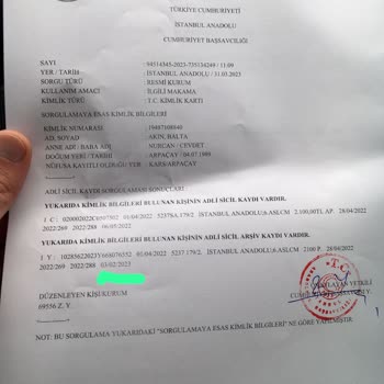 Adli Sicil ve İstatistik Genel Müdürlüğü Adli Sicil Kaydı Düzeltme (Silme)