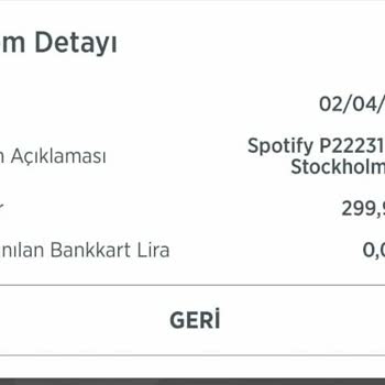 Spotify Haberim Olmadan Kartımdan Para Çekildi
