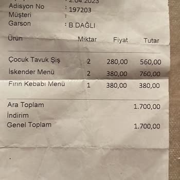 Konya Asya Lahmacun Fahiş Fiyat