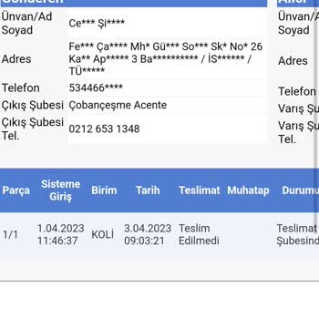 Sürat Kargo Yanlış Adrese Gidiyor