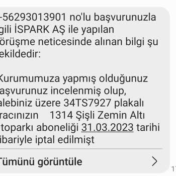 İspark Haksız Para Talep Ediyor
