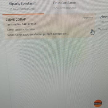 Trendyol BGK&ZİRVE Çorap Siparişi Kargoya Vermemesi