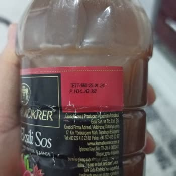 Kemal Kükrer Nar Ekşili Sos Bozulması