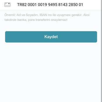 Gardrops IBAN Güncelleme Sorunu