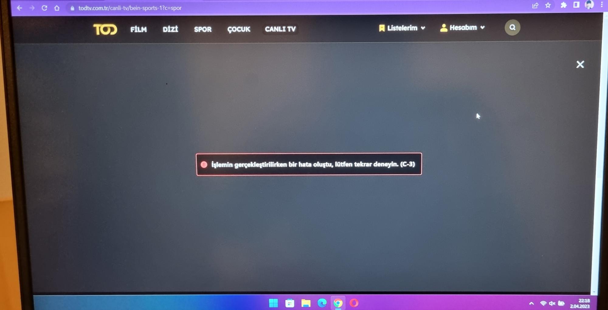 Tod TV LG TV Uygulaması Sorunlu Hata Veriyor Şikayetvar