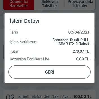 Ziraat Bankası İptal Edilen Ürünün Taksitinin İstenmesi